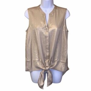 Chico’s Gold Sleeveless Top Chico’s Size 0 (S/4)​​